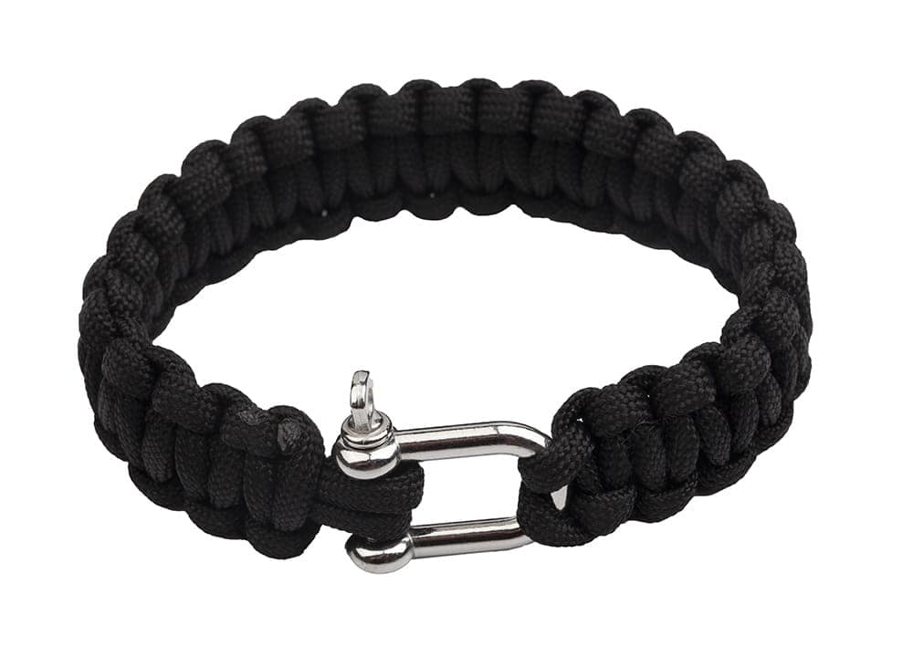 Bransoletka Survivalowa PARACORD z szeklą