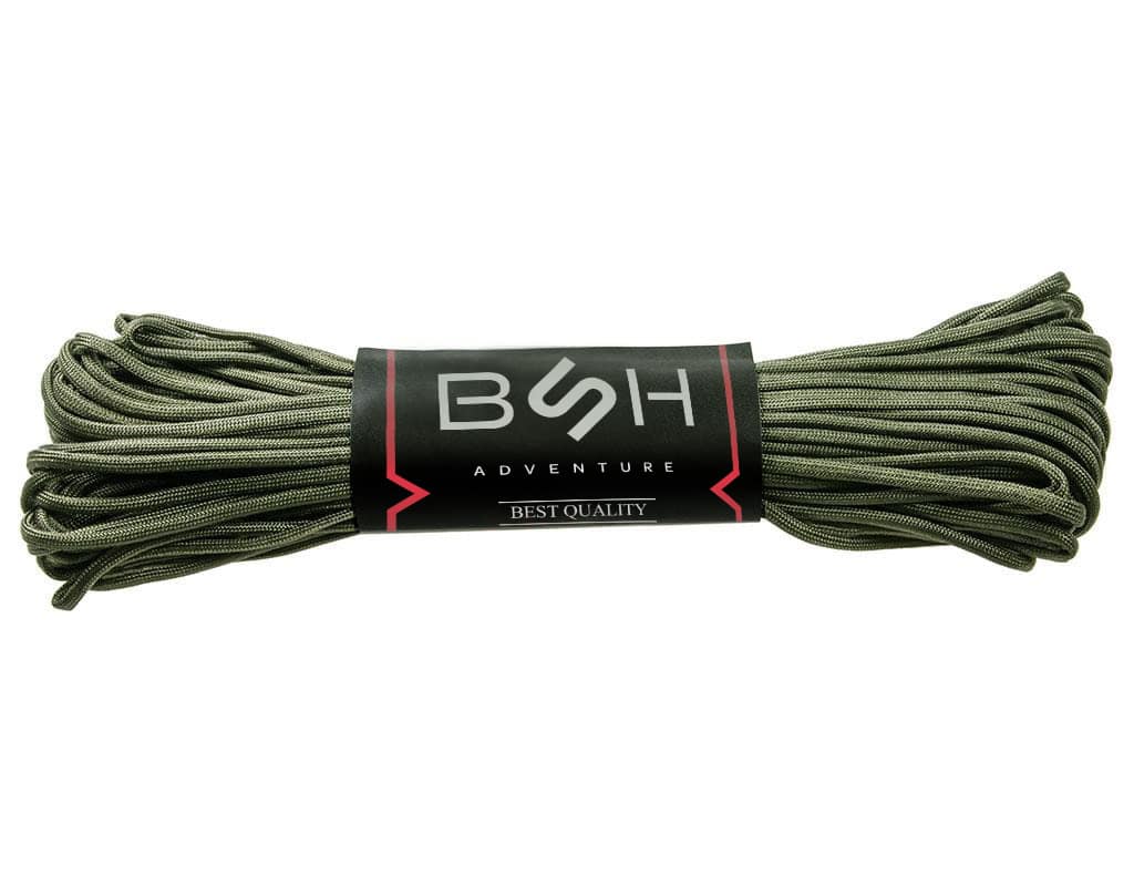 Linka Paracord Premium Strength BSH ADVENTURE BR-006A Zielona