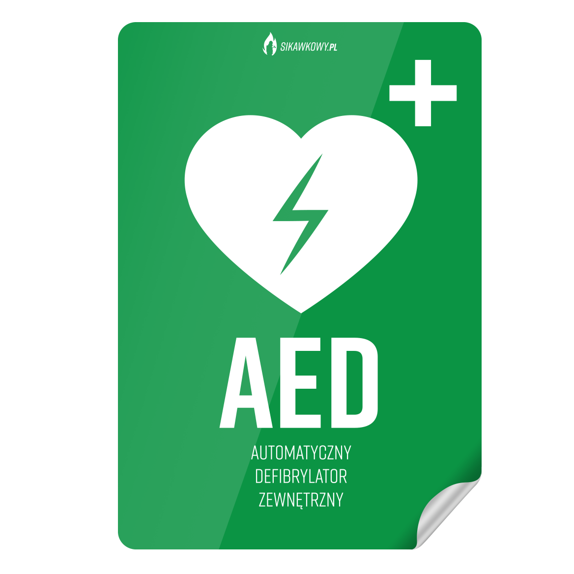 Naklejka AED