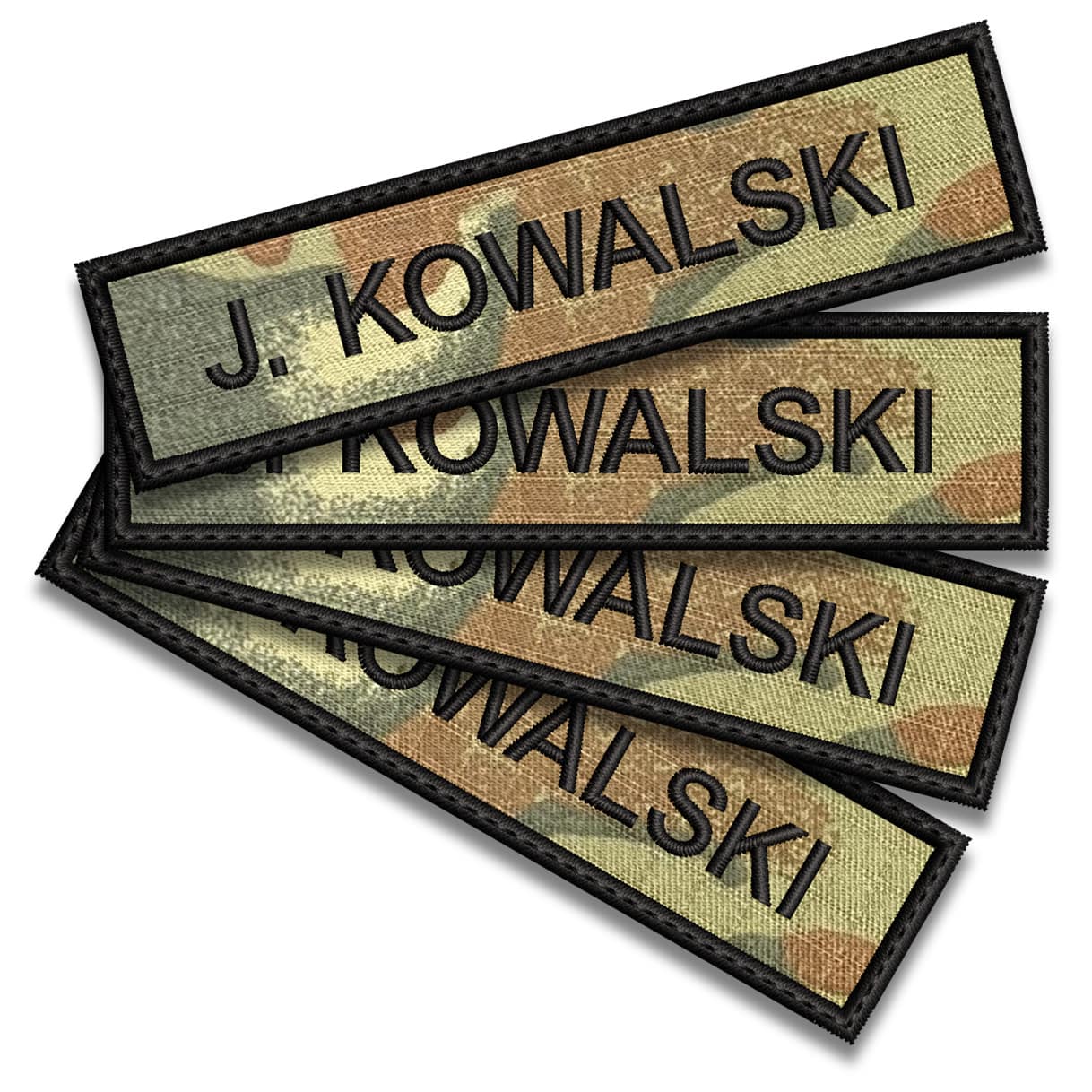 STRAŻ GRANICZNA nazwisko imiennik SG na mundur naszywka REGULAMINOWA x4