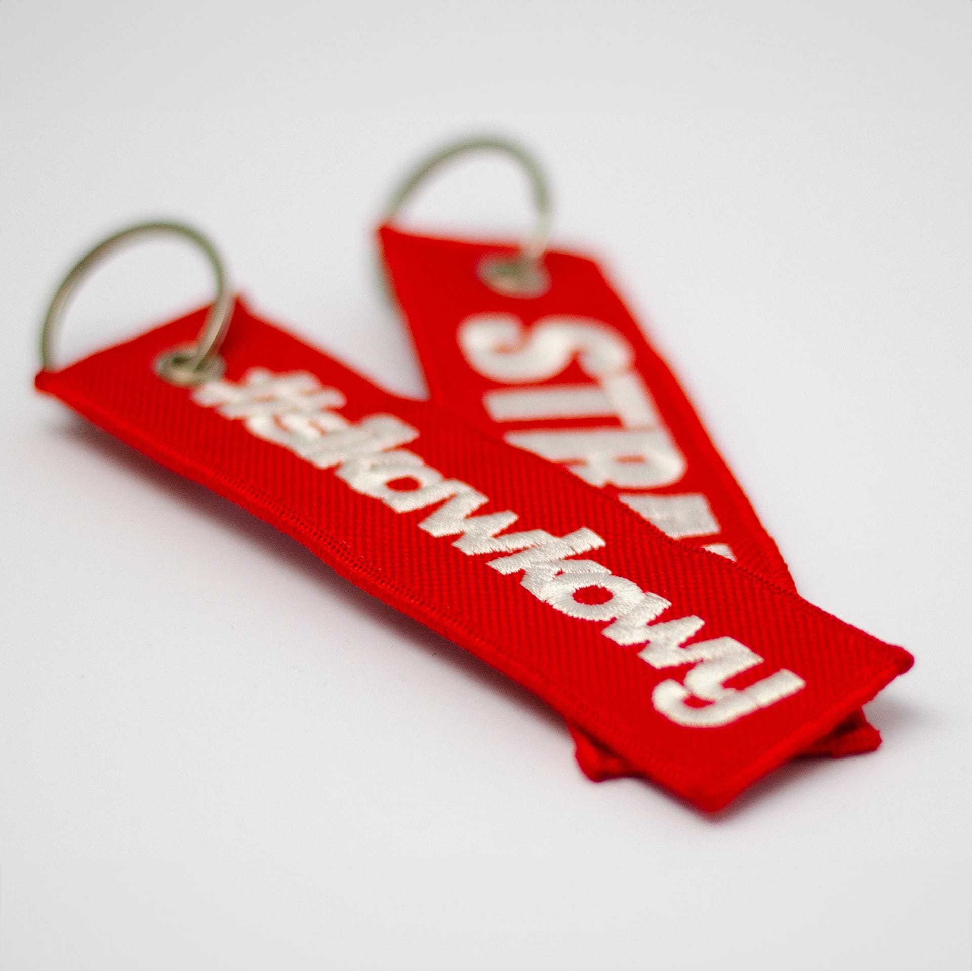 Brelok haftowany #sikawkowy STRAŻ zawieszka do kluczy