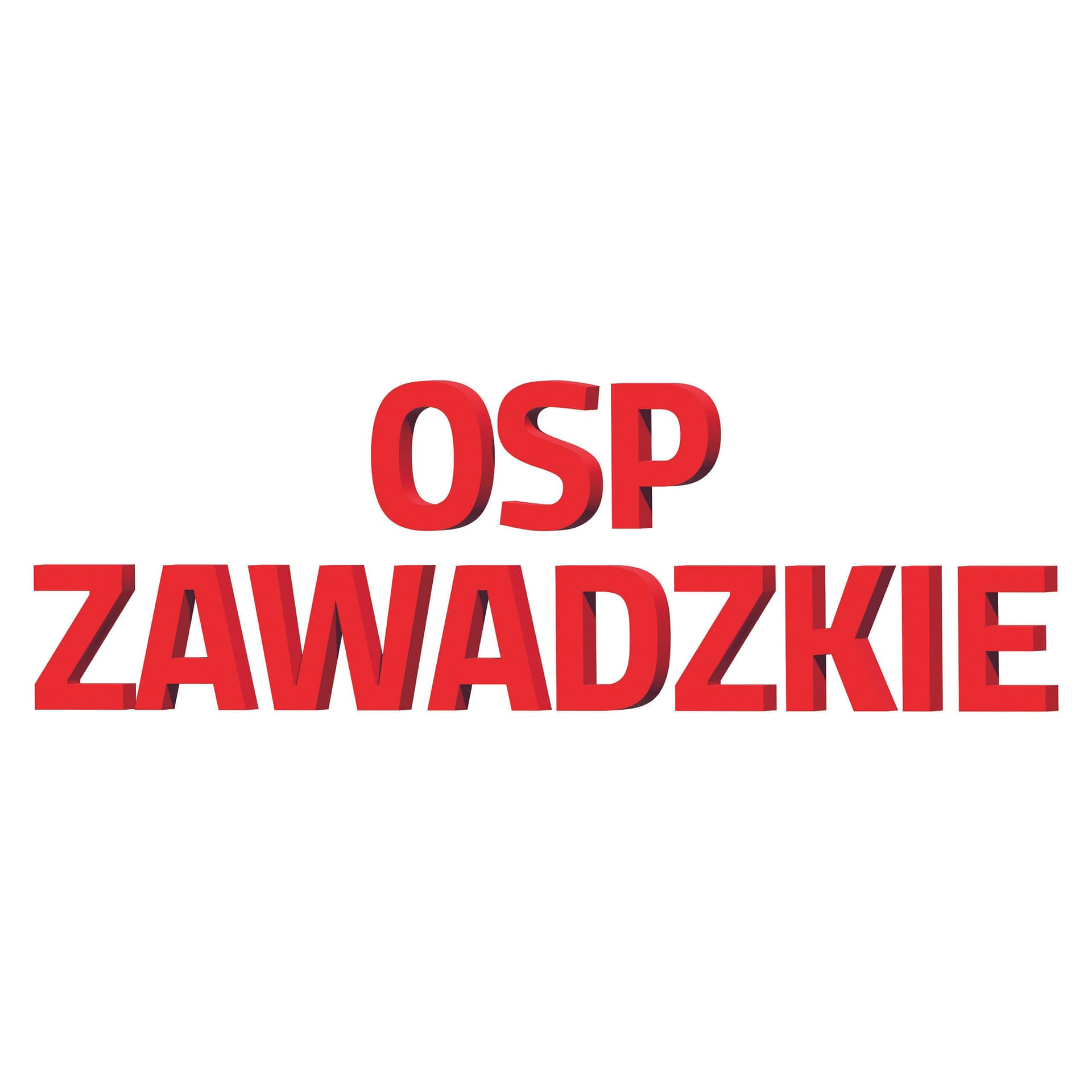 Litery 3D na budynek remizy