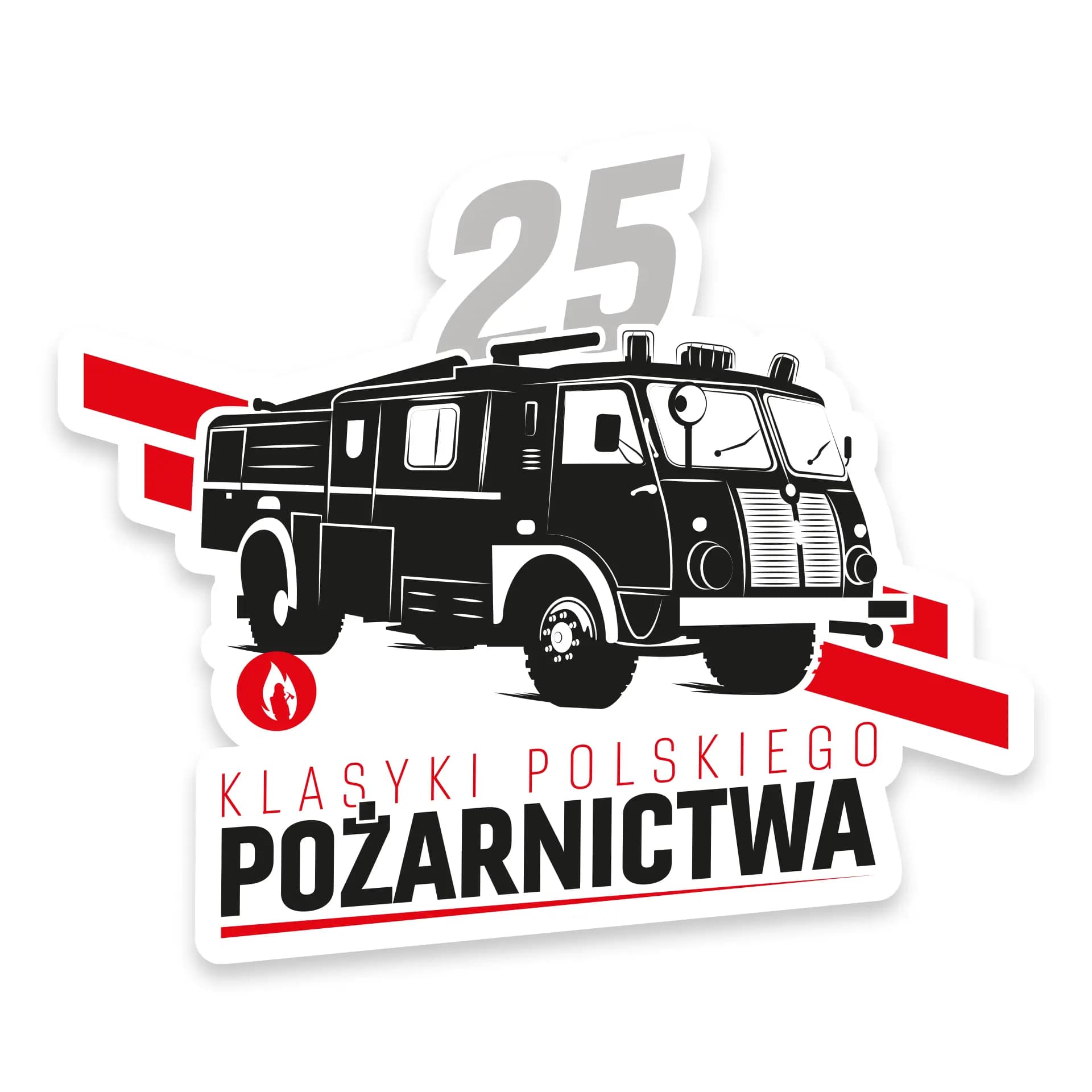 Naklejka Klasyk 25 na samochód auto OSP PSP STRAŻ