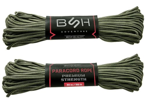 Linka Paracord Premium Strength BSH ADVENTURE BR-006A Zielona