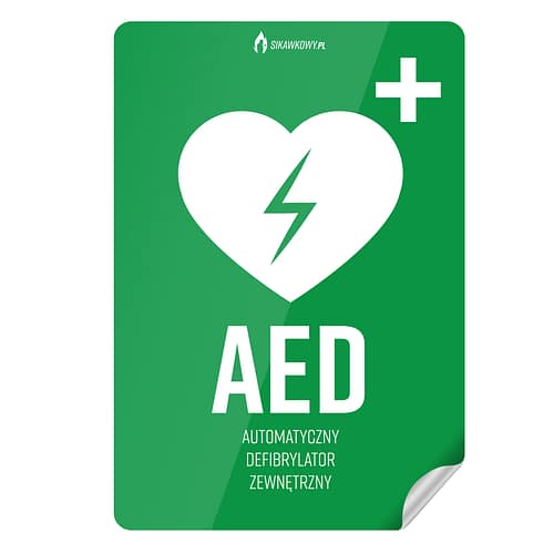 Naklejka AED