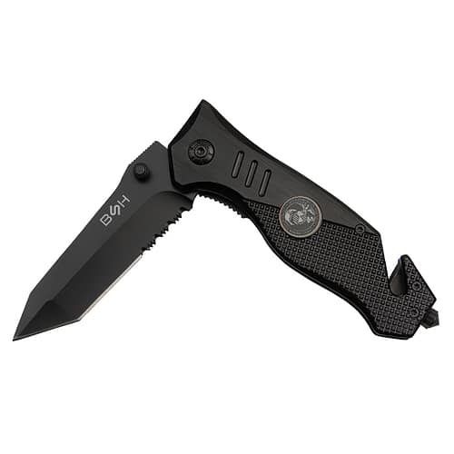 Nóż Ratowniczy BSH ADVENTURE N-386A Sprężynowy