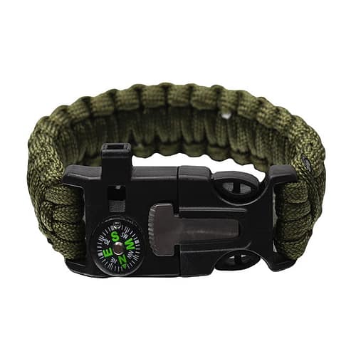 Bransoletka Survivalowa 5w1 Paracord Krzesiwo BR-003