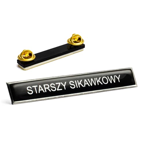 Polimerowy identyfikator imienny OSP na pinsy