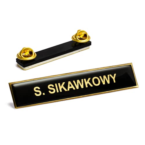 Polimerowy identyfikator imienny PSP na pinsy