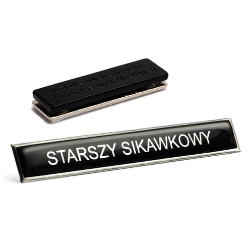 Polimerowy identyfikator imienny OSP na magnes