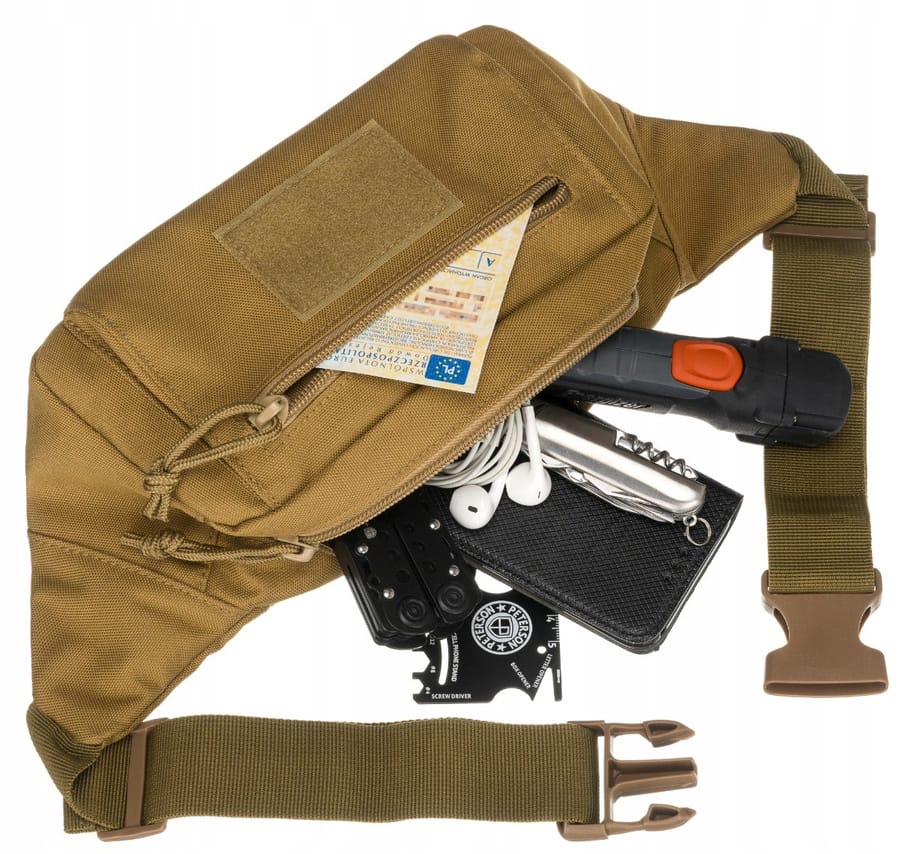 Saszetka biodrowa lub na ramię z poliestru