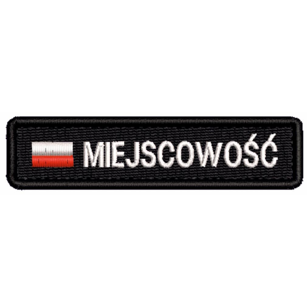 Miejscownik z flagą 85x20mm