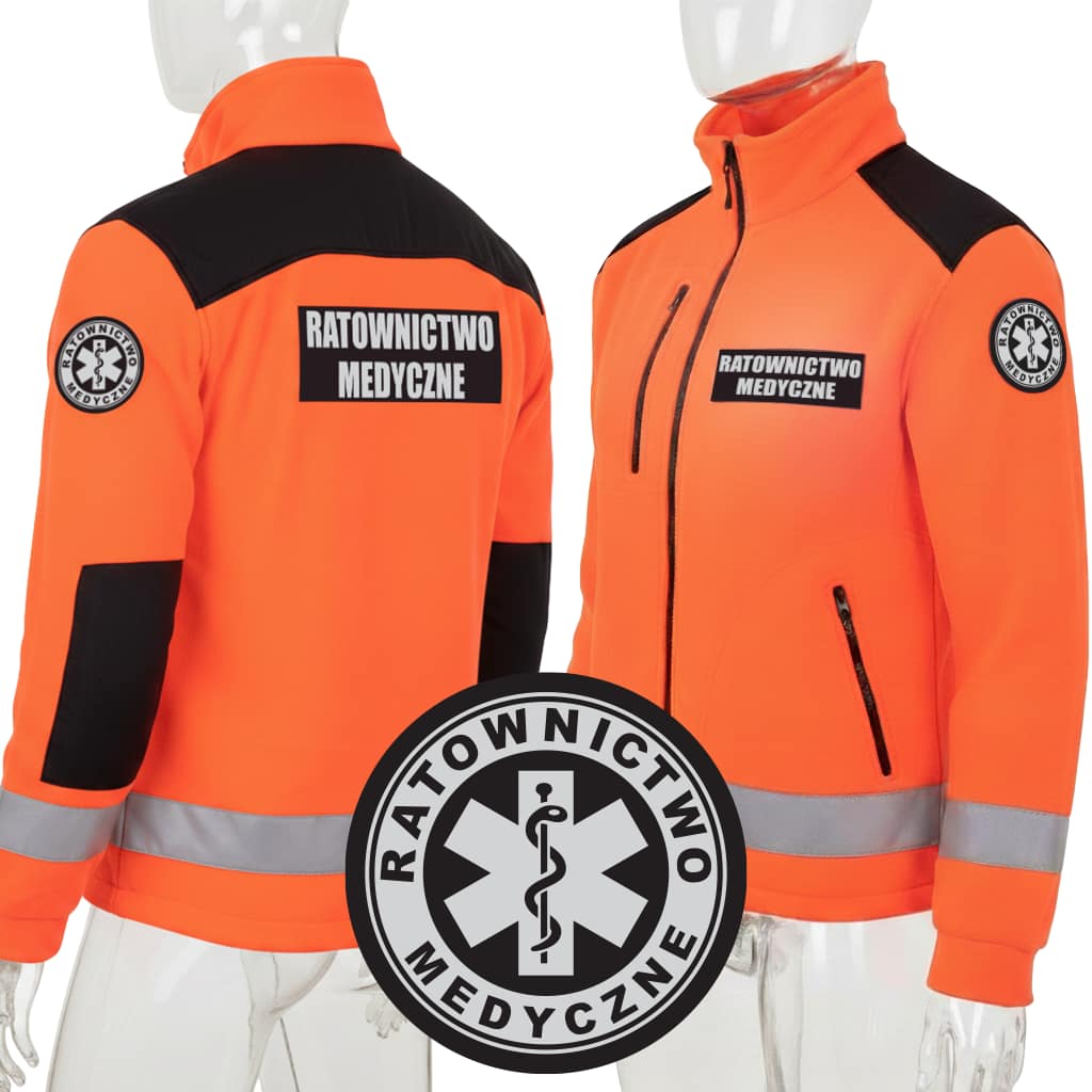 POLAR RATOWNICTWO MEDYCZNE RATOWNIK MEDYCZYNY FLUO ODBLASK BLUZA