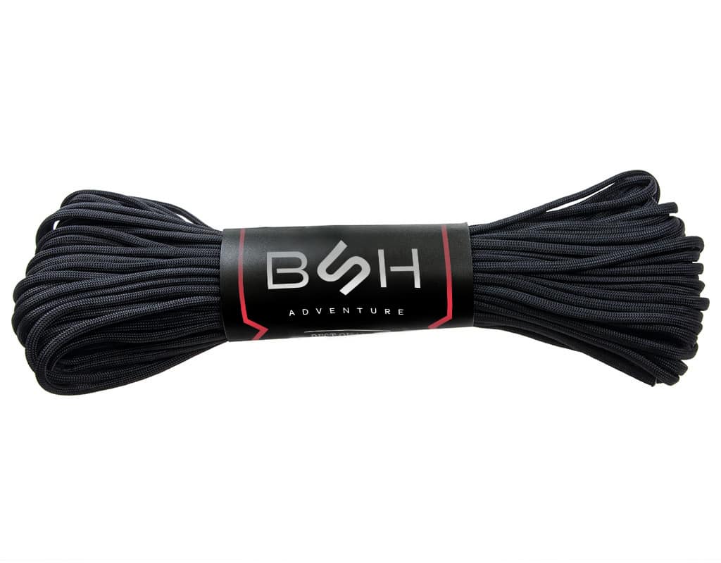 Linka Paracord Premium Strength BSH ADVENTURE BR-006B Czarna