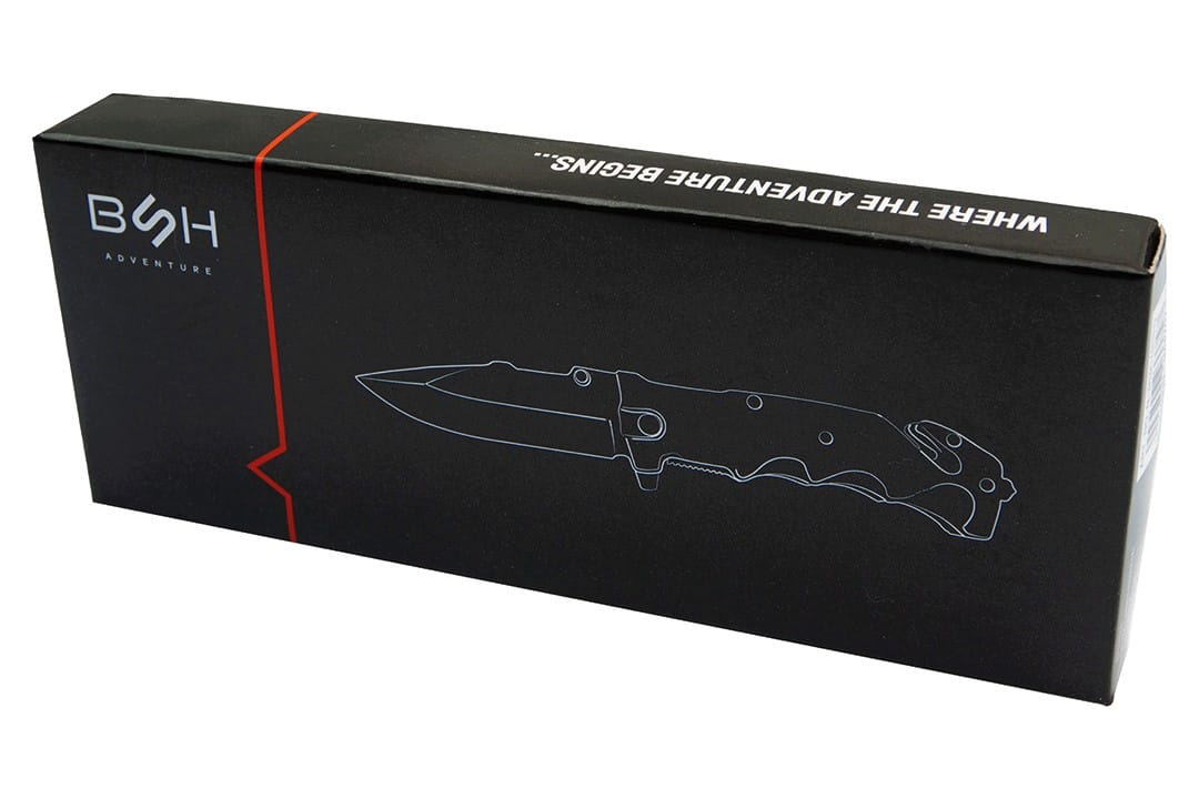 Nóż Ratowniczy BSH ADVENTURE N-380 Sprężynowy