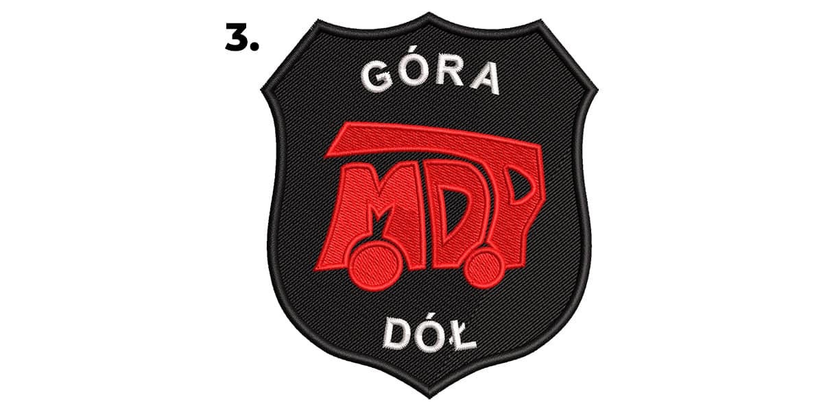 wzor-mdp-3 Naszywka MDP OSP emblemat logo haftowany Ochotnicza Straż Pożarna 3 WZORY