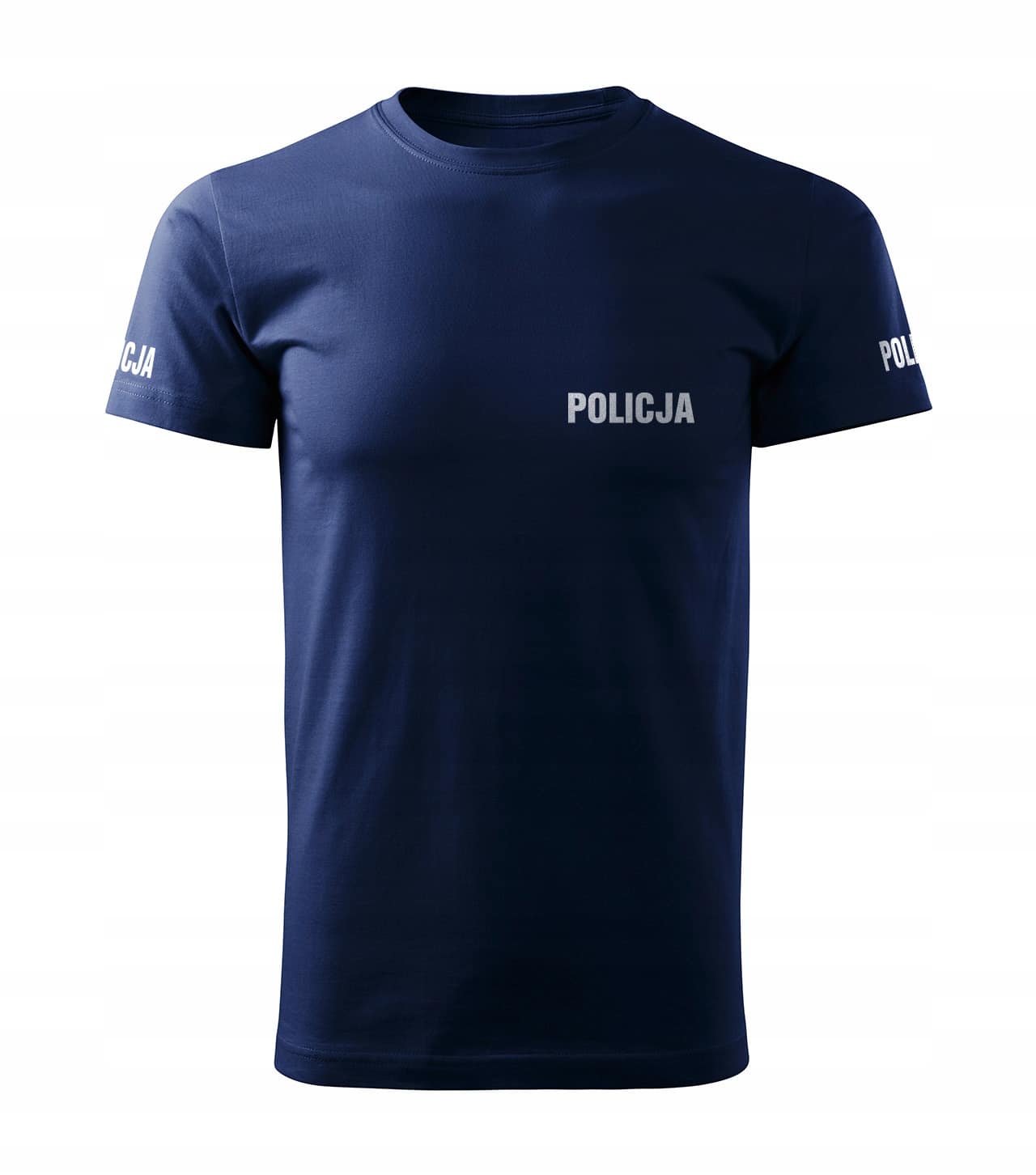 KOSZULKA POLICJA TSHIRT DLA POLICJANTÓW REGULAMINOWA ODBLASKOWY NAPIS
