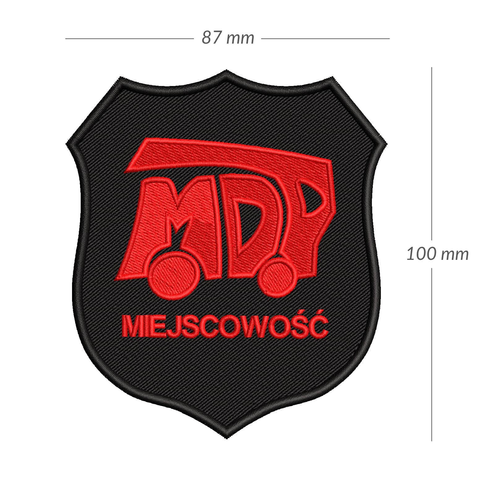 Obszar roboczy 1 kopia-100 Naszywka MDP OSP emblemat logo haftowany Ochotnicza Straż Pożarna 3 WZORY