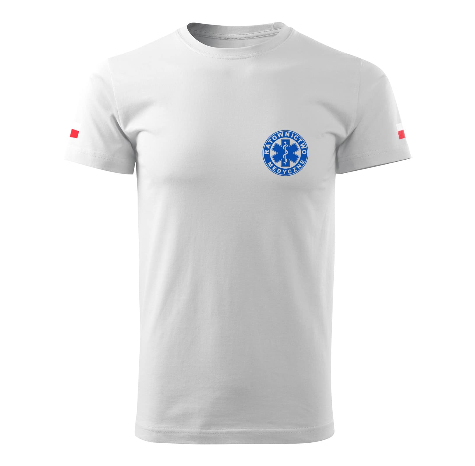 bdea650000816f9559f8bba5bad3c375.jpg Koszulka RATOWNIK MEDYCZNY BIAŁA LOGO Ratownictwo Medyczne