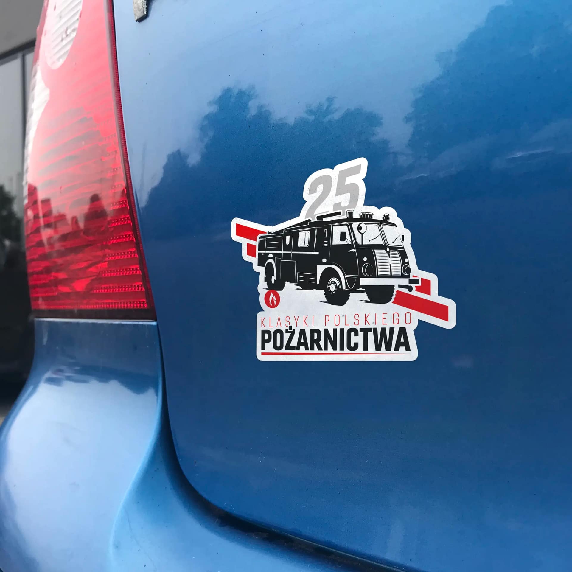 Naklejka Klasyk 25 na samochód auto OSP PSP STRAŻ