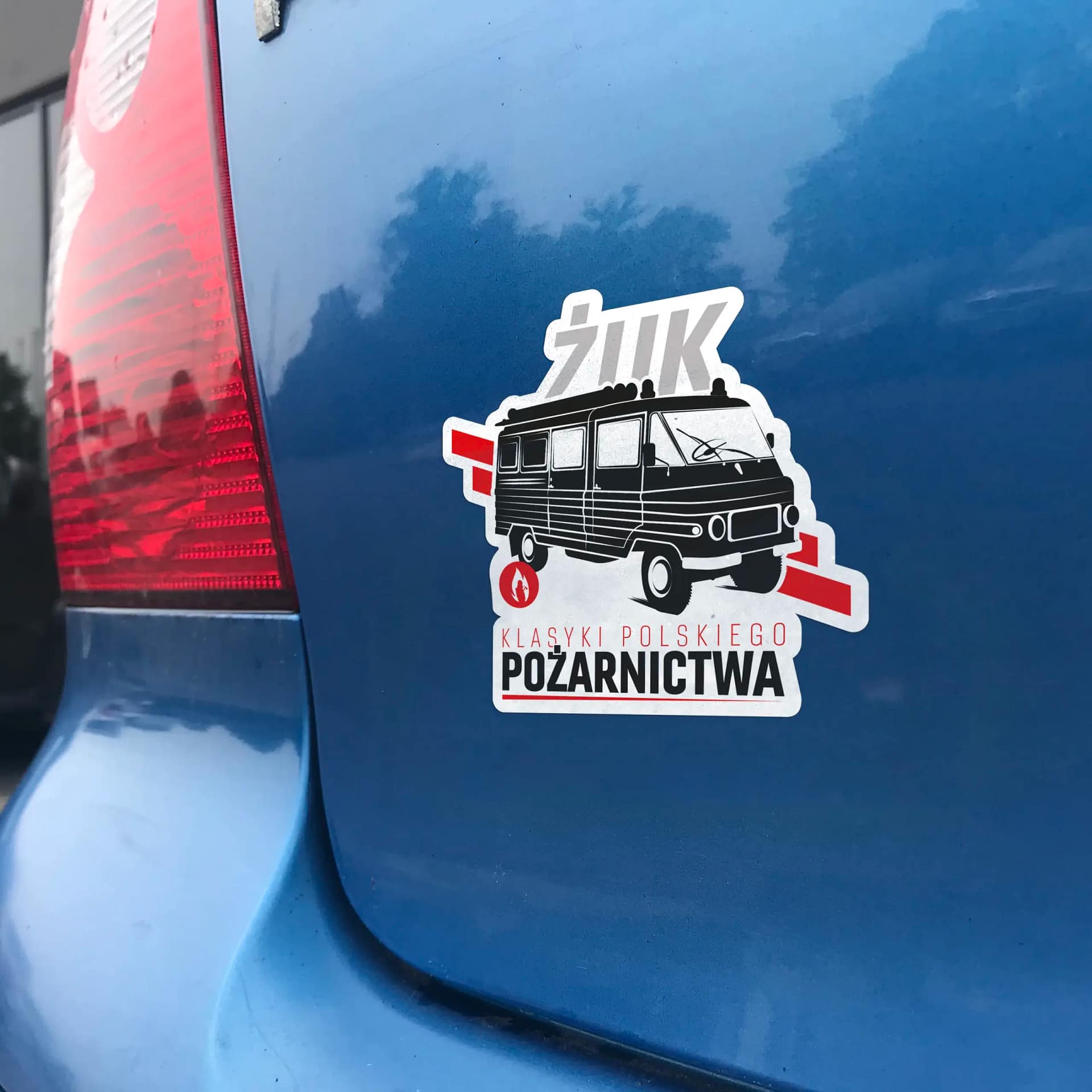 Naklejka Klasyk Żuk na samochód auto OSP PSP STRAŻ
