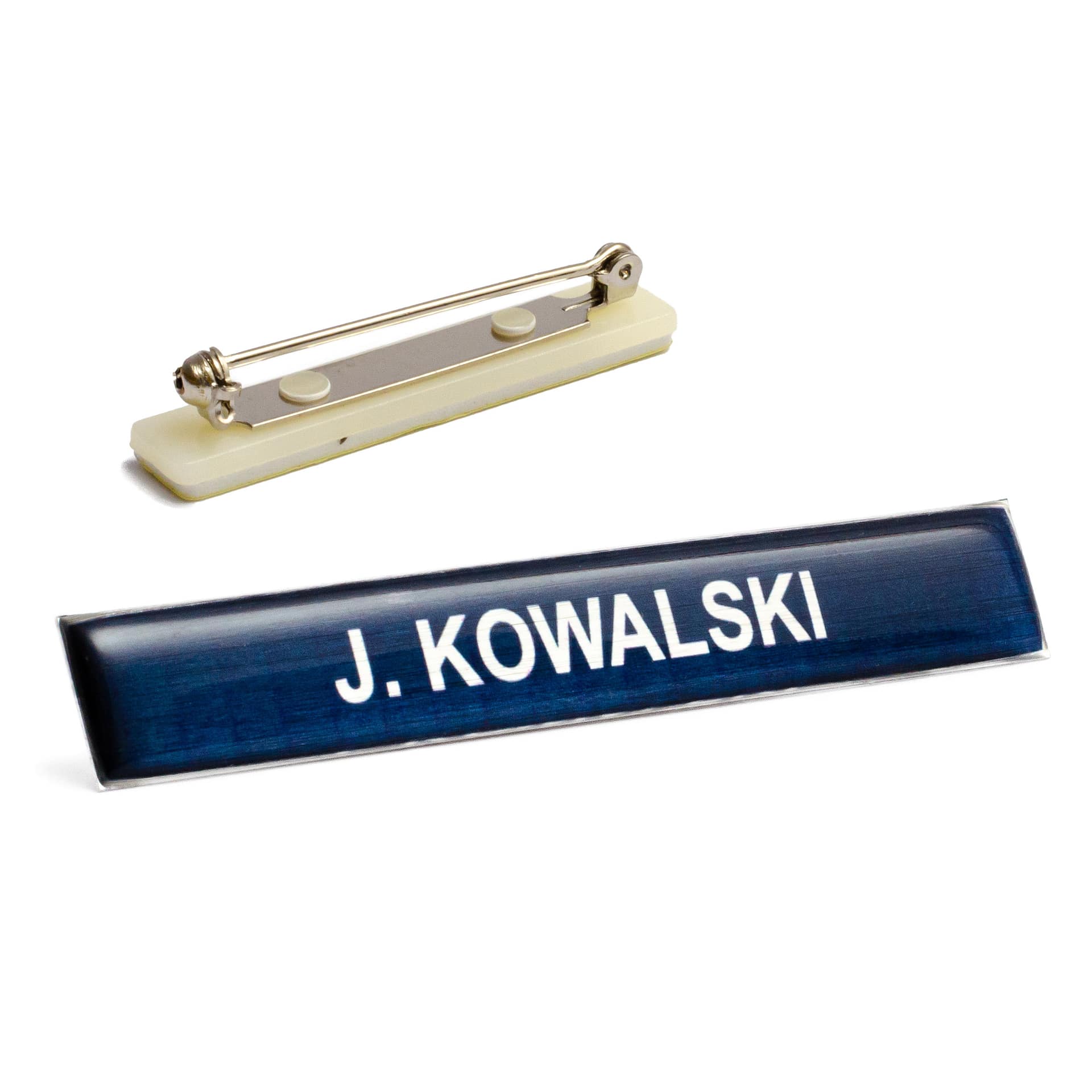 Polimerowy Identyfikator imienny imiennik POLICJA aluminiowy na agrafkę