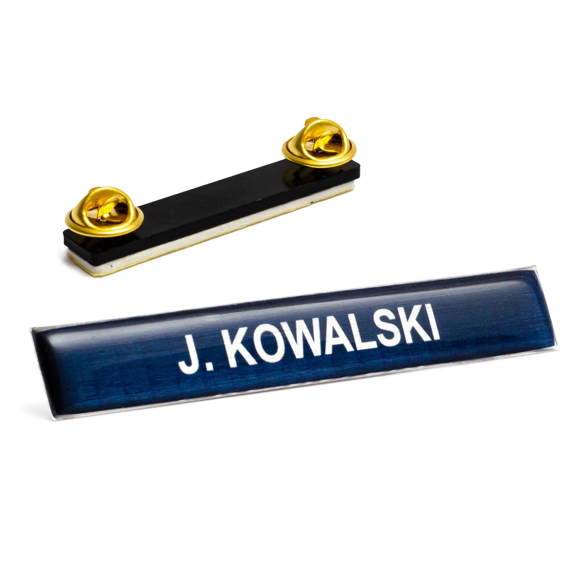 Polimerowy Identyfikator imienny imiennik POLICJA aluminiowy na pinsy