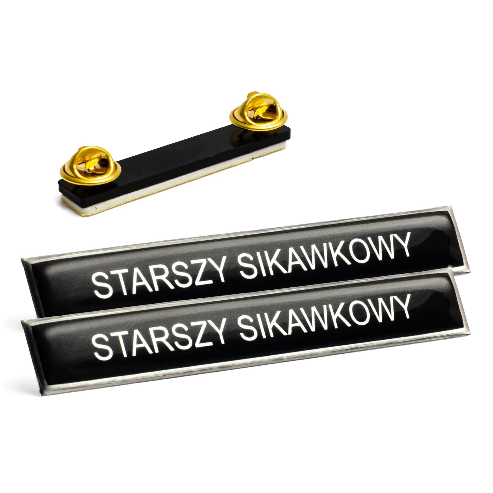 Polimerowy identyfikator imienny imiennik OSP na pinsy ZESTAW 2 SZT.