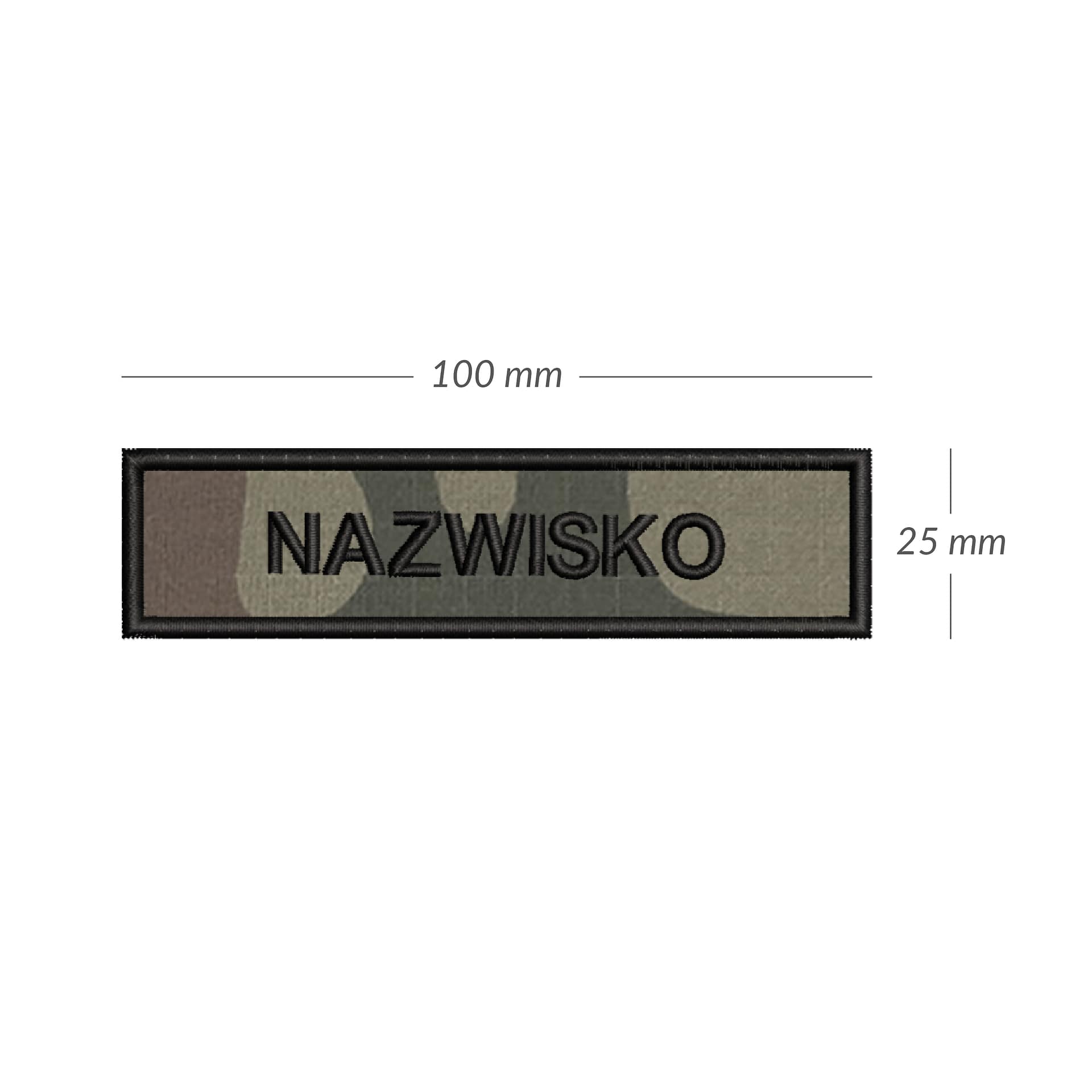 1Obszar roboczy 1 kopia 7 IMIENNIK WOJSKOWY nazwisko naszywka na mundur WZ2010 US-22 KAMUFLAŻ