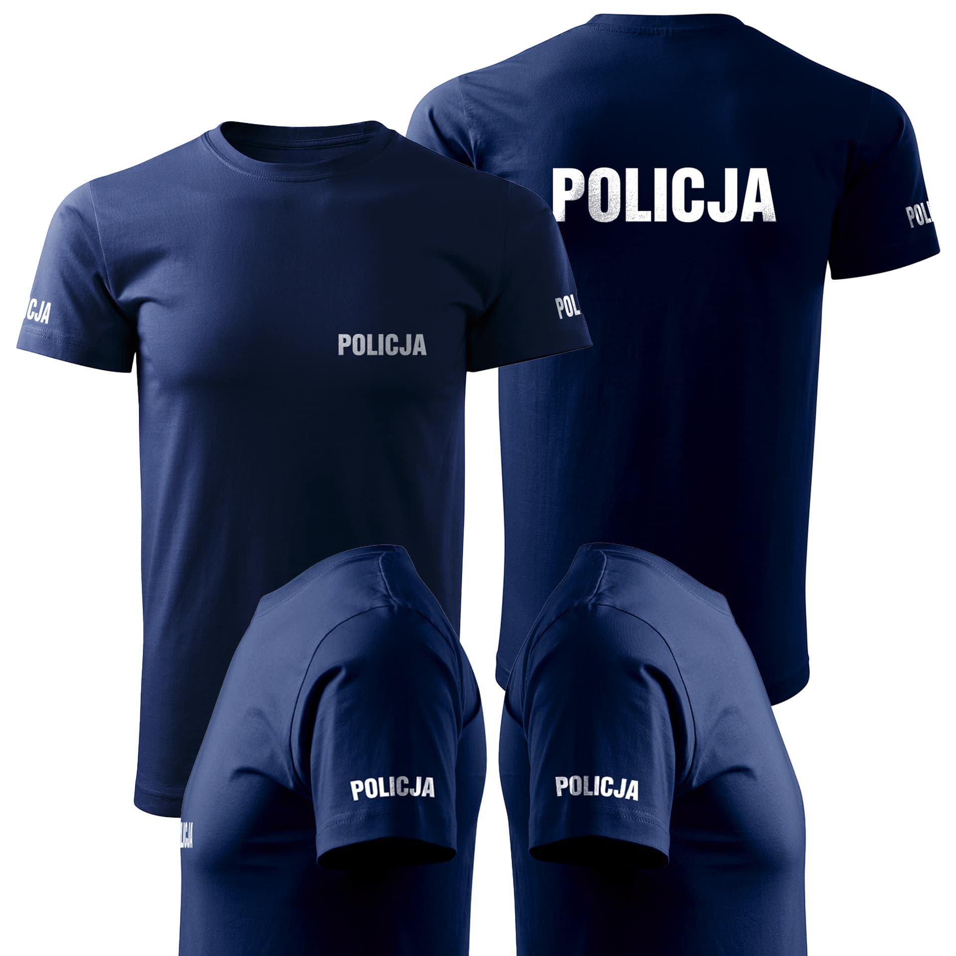 b74577eb33c92fa6a1091c9bf25c6af8.jpg KOSZULKA POLICJA TSHIRT DLA POLICJANTÓW REGULAMINOWA ODBLASKOWY NAPIS