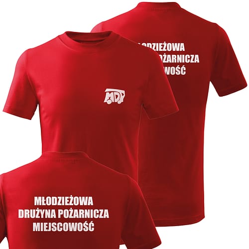 Koszulka z logo MDP Młodzieżowa Drużyna Pożarnicza OSP STRAŻ