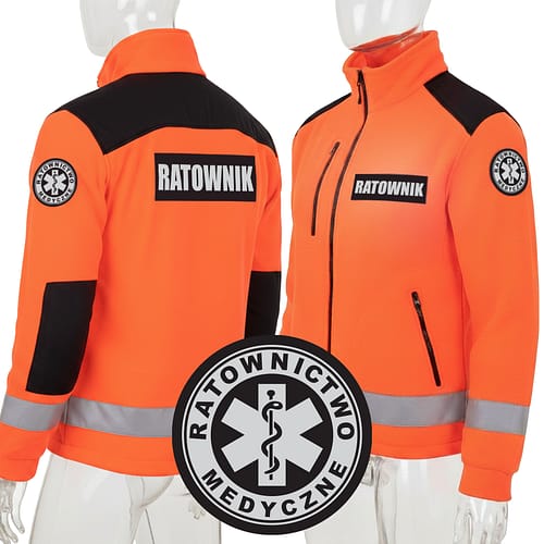 POLAR RATOWNICTWO MEDYCZNE RATOWNIK MEDYCZNY FLUO ODBLASK BLUZA