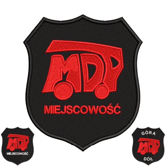 Naszywka MDP OSP emblemat logo haftowany Ochotnicza Straż Pożarna 3 WZORY