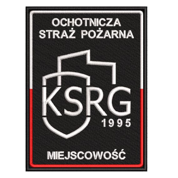 Naszywka emblemat LOGO KSRG 1995 Ochotnicza Straż Pożarna