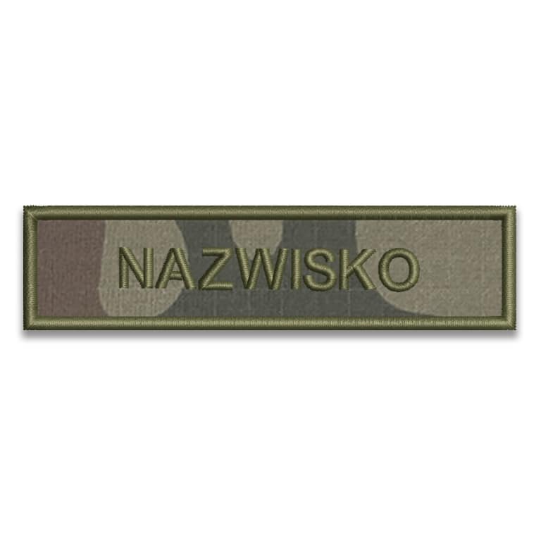 IMIENNIK WOJSKOWY nazwisko naszywka na mundur WZ2010 US-22 KAMUFLAŻ