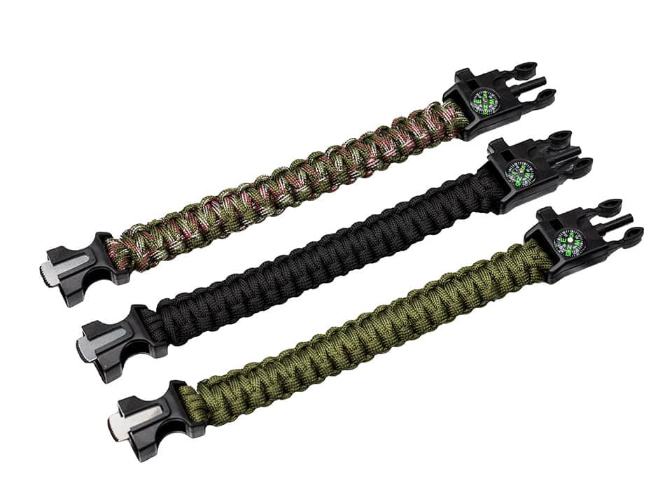Bransoletka Survivalowa 5w1 Paracord Krzesiwo BR-003